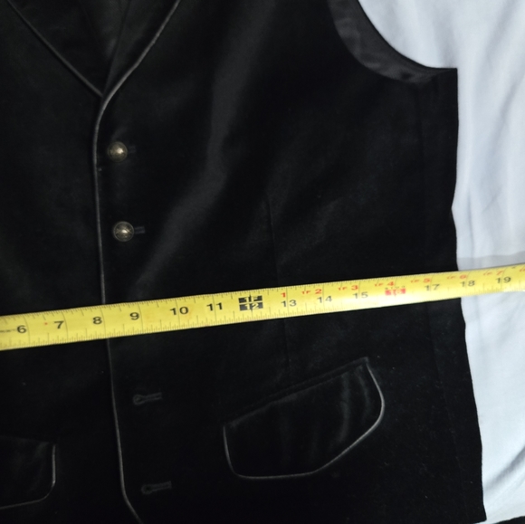 Men's Express velvet lapel vest with trim size small EUC - Picture 9 of 10